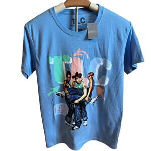 TLC Women's Light Blue Short Sleeve Graphic T-Shirt - Size XS - NWT